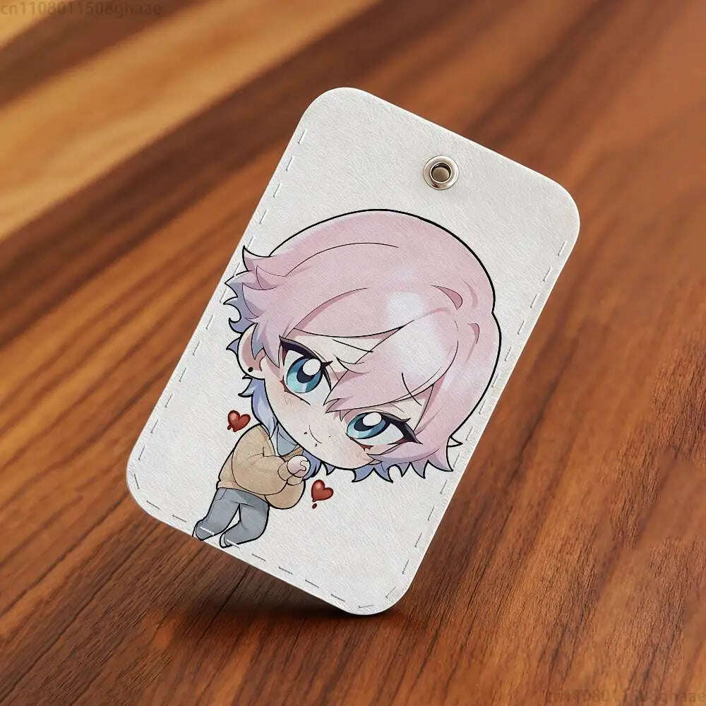 mah-test04:14 days with you ren Keychain Card Holder, Badge Credit Card Holder, Student ID Card Holder