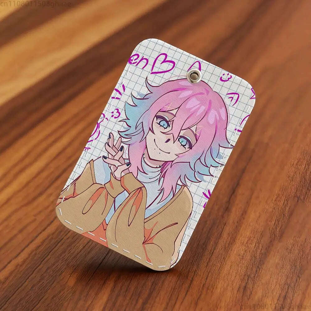 mah-test04:14 days with you ren Keychain Card Holder, Badge Credit Card Holder, Student ID Card Holder