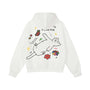 mah-test04:Youthful atmosphere, small dopamine print loose hooded sweatshirt